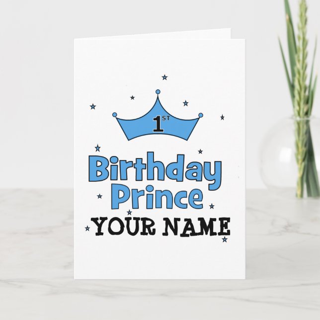 Tarjeta 1.ᵉʳ príncipe de cumpleaños (Anverso)