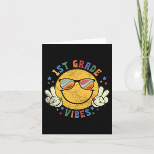 Tarjeta 1.ᵉʳ Regalo de sonrisa de felice para los vibrante