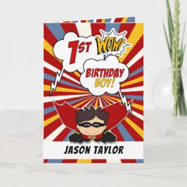 Tarjeta 1.ᵉʳ tema del cómic superhéroe