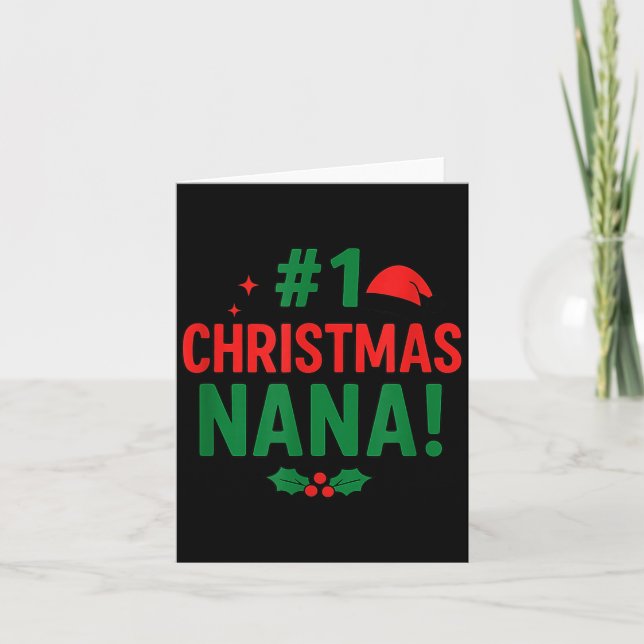 Tarjeta #1 Christmas Nana  (Anverso)