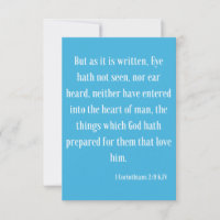 1 Corinthians 2:9 KJV Biblia Guión Saludo