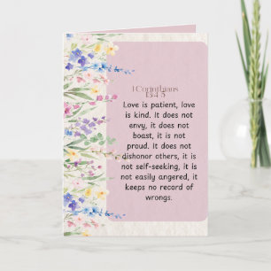 Tarjeta 1 Corintios 13:4-5 Imagen bíblica verse