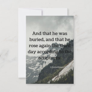 Tarjeta 1 Corintios 15:4 Biblia Escritura Saludo Pic