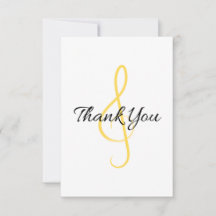 Tarjeta 1 de agradecimiento musical