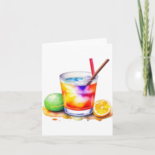 Tarjeta 1 de enero Día Nacional del Resacón B (Anverso)