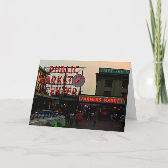 Tarjeta #1 del Centro de Mercado Público de Seattl (Anverso)