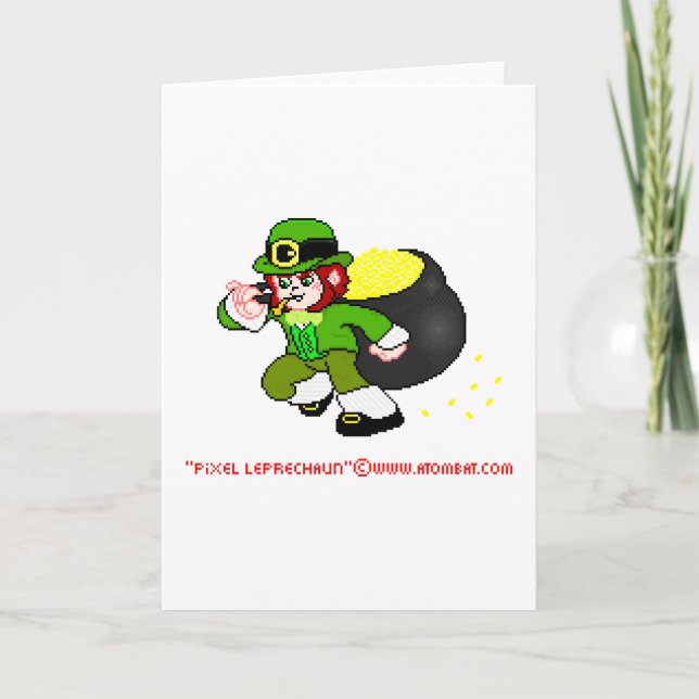 Tarjeta 1 del Leprechaun del pixel (Anverso)