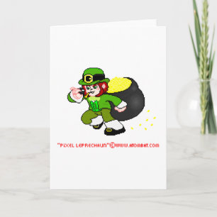 Tarjeta 1 del Leprechaun del pixel