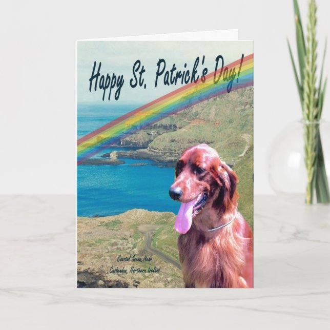 Tarjeta 1. Deseos del día de Irlanda St Patrick del norte (Anverso)