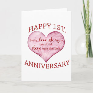 Tarjeta 1.er aniversario