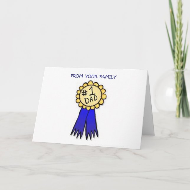 TARJETA #1 PAPÁ DEL DÍA DE SU PADRE FAMILIAR (Anverso)