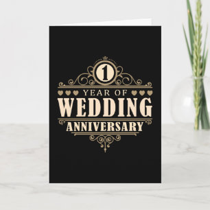 Tarjeta 1er Aniversario de Boda