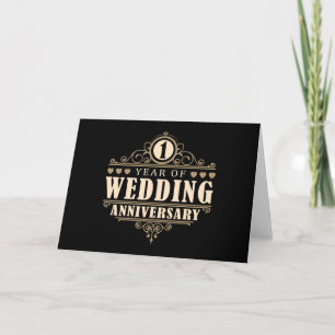 Tarjeta 1er Aniversario de Boda