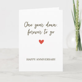 Tarjeta 1er Aniversario – Un Año Pasado y Siempre por Veni