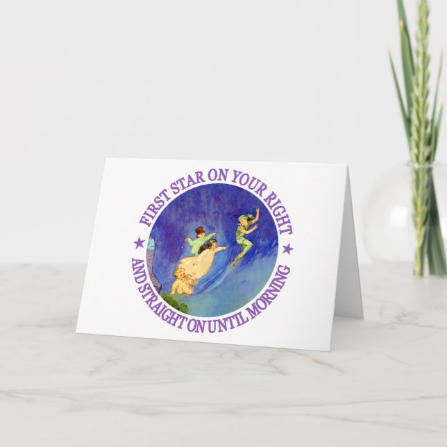 Tarjeta 1r ESTRELLA EN la SU DERECHA, DERECHO HASTA MAÑANA (Anverso)