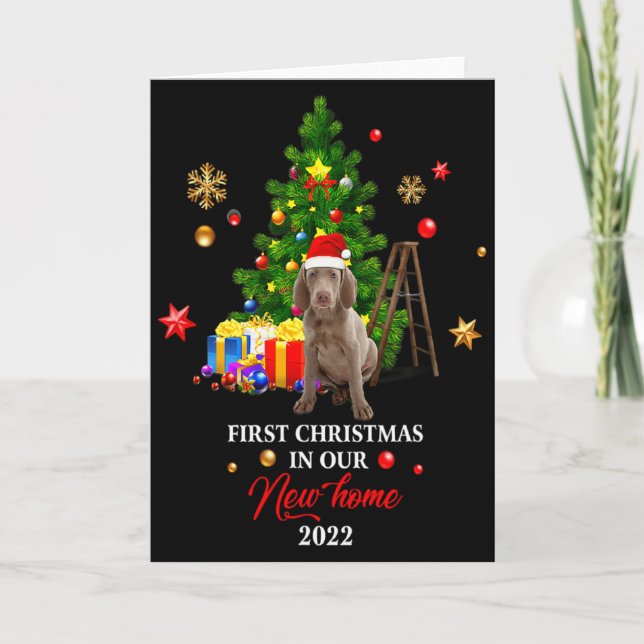 Tarjeta 1st Christmas In Our New Home Xmas Gift For Weimar (Anverso)