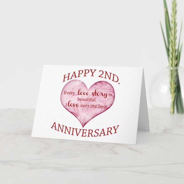 Tarjeta 2º aniversario (Anverso)