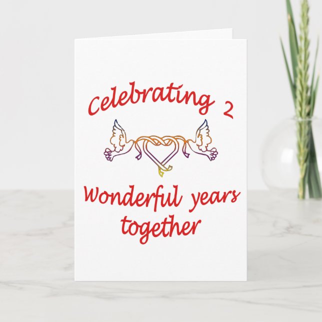 TARJETA 2º. ANIVERSARIO (Anverso)