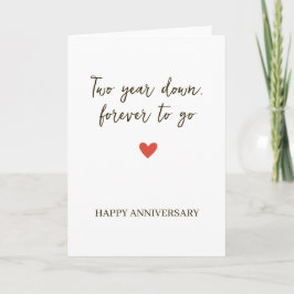 Tarjeta 2º Aniversario – Dos Años Pasados, Siempre Por Ven