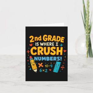 Tarjeta 2º Grado Es Donde Aplasto Los Números A Sc
