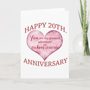 Tarjeta 20º Aniversario