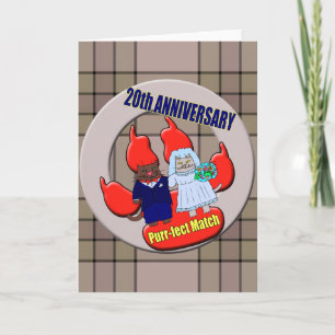 Tarjeta 20º Aniversario de Boda
