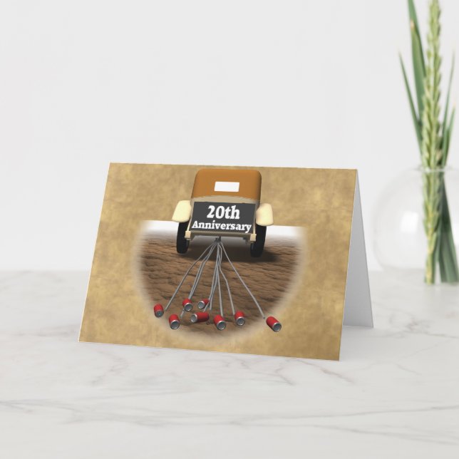 Tarjeta 20º Aniversario de Boda (Anverso)