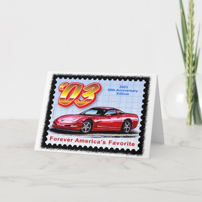 Tarjeta 2003 50.os Corvettes del aniversario (Anverso)