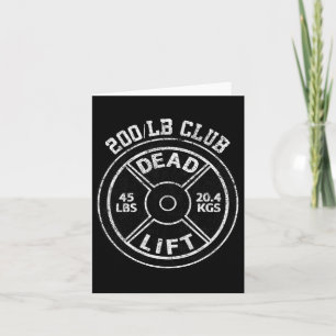 Tarjeta 200 Lbs Pow De Halterofilia Con Club De Ascensor M