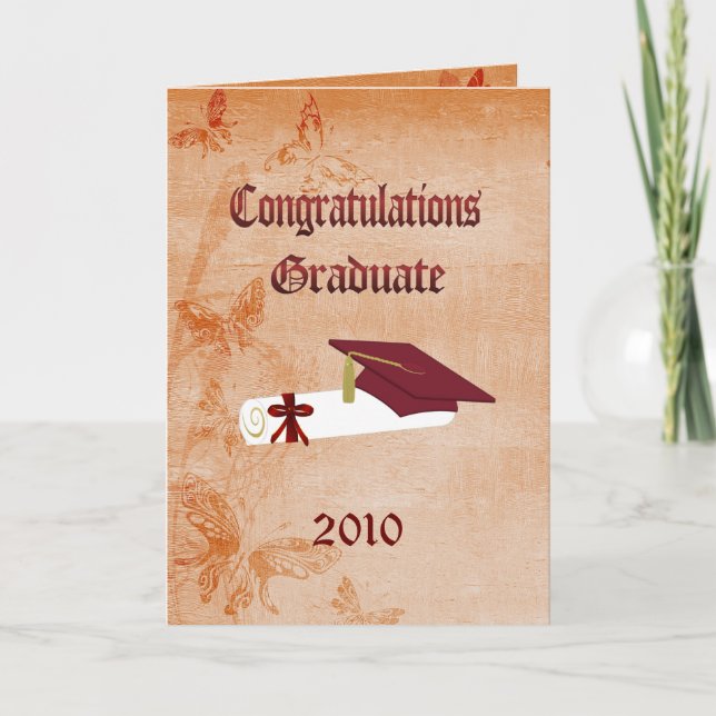 Tarjeta 2010 de la graduación (Anverso)