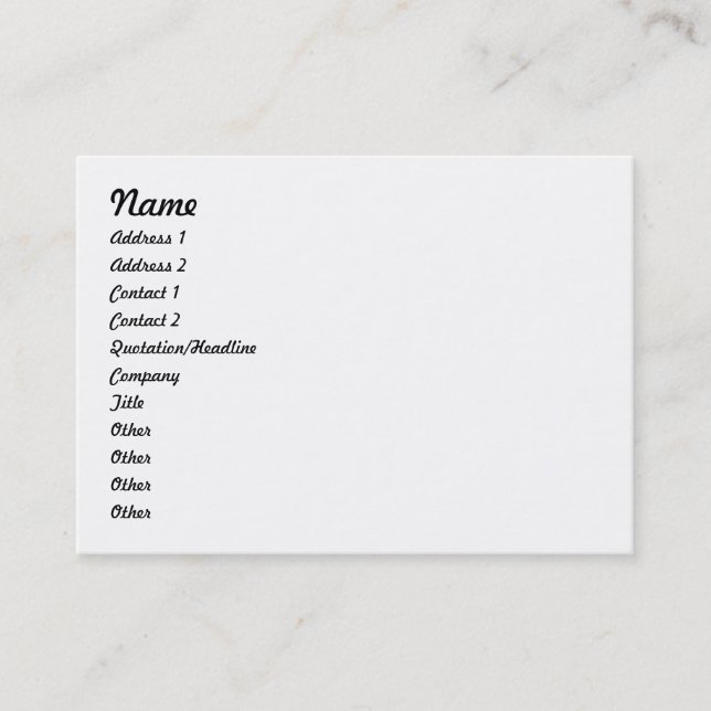 Tarjeta 2012 de visita con del calendario la parte (Anverso)