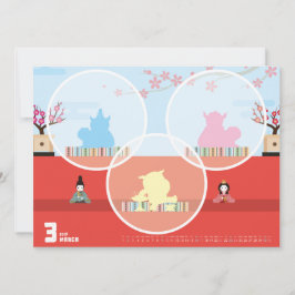TARJETA 2019カレンダー3月