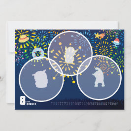 TARJETA 2019ｶﾚﾝﾀﾞｰ8月