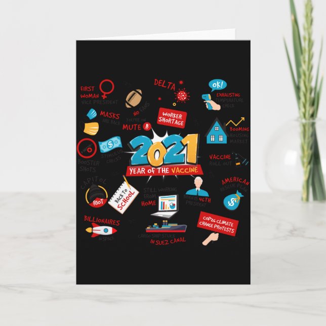 Tarjeta 2021 Pandemic Vaccines Commemorative Christmas T S (Anverso)