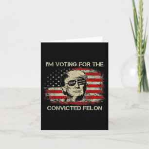 Tarjeta 2024 El Convicto Felon Trump 2024