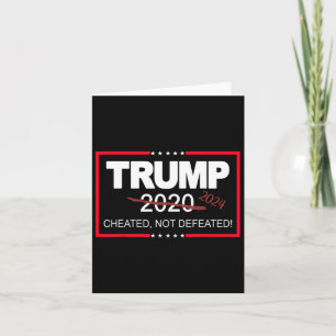 Tarjeta 2024 Engañado, No Derrotado, Salvo Que Los Estados