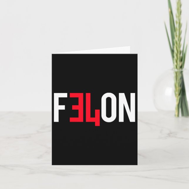 Tarjeta 2024 Sentenciado Felon &# Más Razones Para Votar  (Anverso)