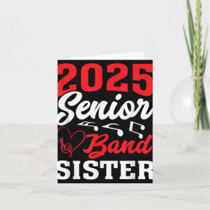 Tarjeta 2025 Band Senior Sister Cl De 2025 Graduación