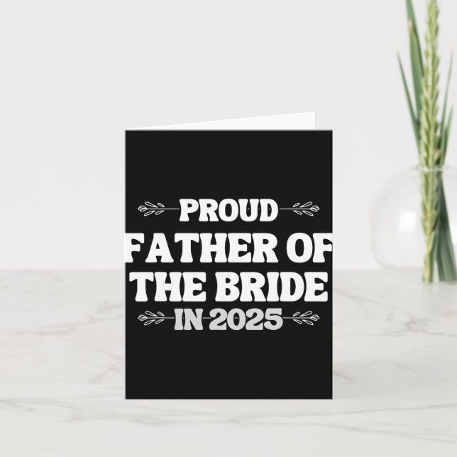 Tarjeta 2025 Boda Coincidiendo Con El Orgulloso Padre De L (Anverso)