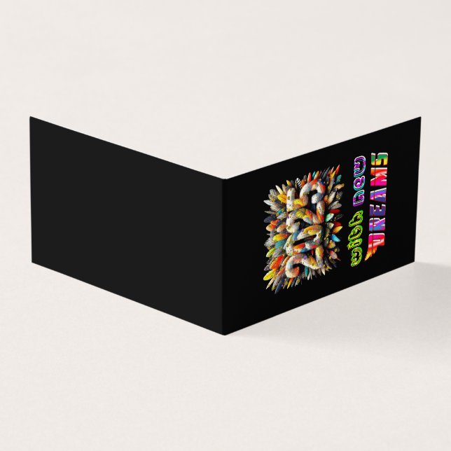 Tarjeta 2025 con nuevos sueños (Exterior)