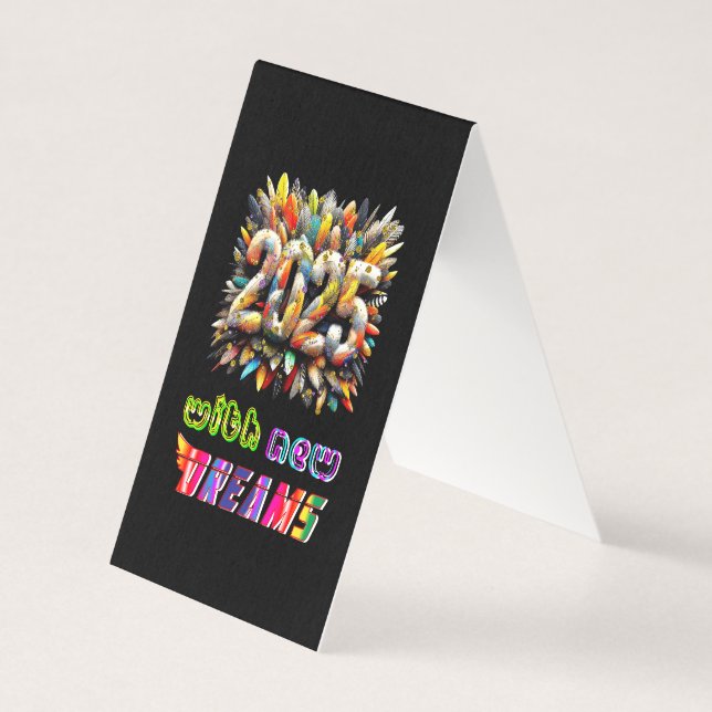 Tarjeta 2025 con nuevos sueños (Anverso)