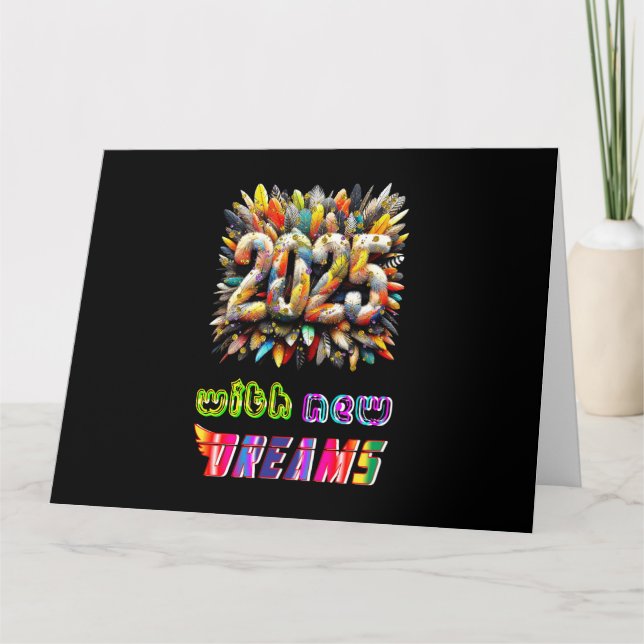 Tarjeta 2025 con nuevos sueños (Anverso)