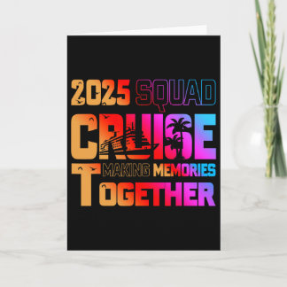 Tarjeta 2025 Squad Crucero Creando Recuerdos Juntos Famili