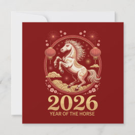 Tarjeta 2026 Chinese Year of the Horse Greeting Cards