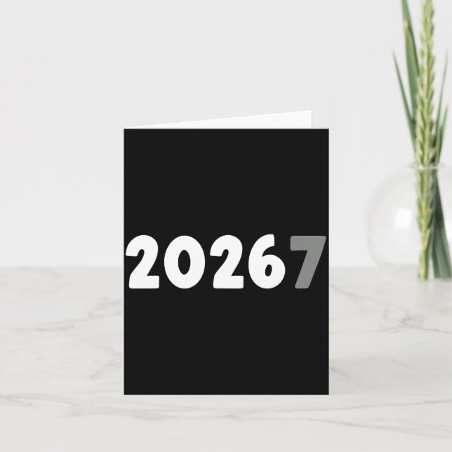 Tarjeta 2026 Divertido 67 Meme Año Nuevo  (Anverso)