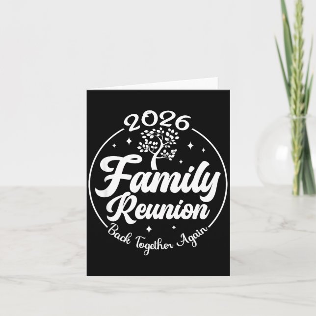 Tarjeta 2026 Family Reunion Back Together Again Reunion Ma (Anverso)