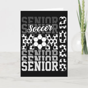 Tarjeta 2026 Fútbol Mamá de último año Graduación Familia 