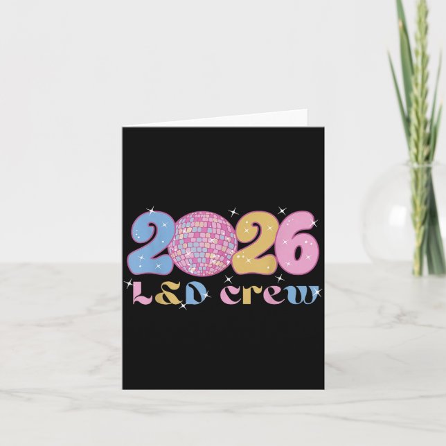 Tarjeta 2026 L&amp;d Crew New Years Eve Labor And Delivery (Anverso)