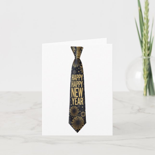 Tarjeta 2026 New Year's Party Funny Fireworks Party New Ye (Anverso)