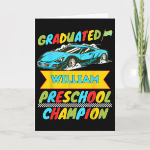 Tarjeta 2026 William Personalizado Último Día De Preescola